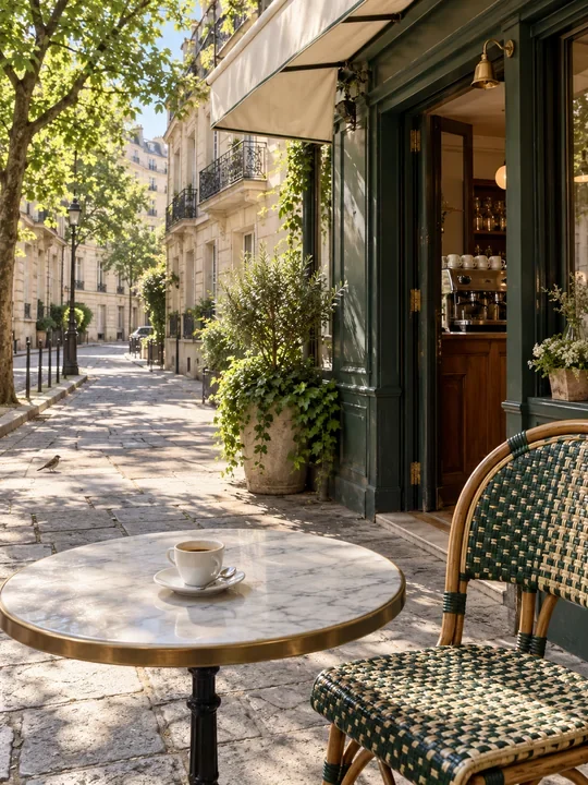 AI-reconstructed Paris café scene from Sound Travel